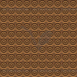 Abstract brown background circles volume - royalty-free vector clipart