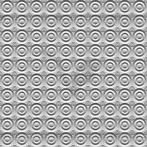 Abstract gray background circles volume - vector image