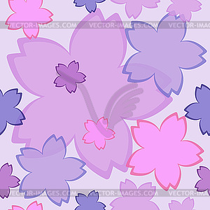 Flower pattern spring background - vector image