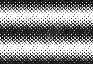 Halftone black and white seamless pattern - vector clipart