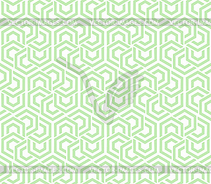 Abstract geometric background green and white - vector image