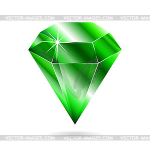 Emerald gemstone - vector image