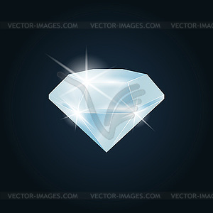 Diamond gemstone shining - vector clipart