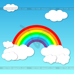 Rainbow background - vector clipart