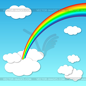 Rainbow background0 - color vector clipart