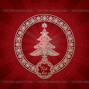 Christmas greeting card - vector clipart