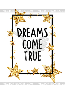 Dreams Come True - vector clip art