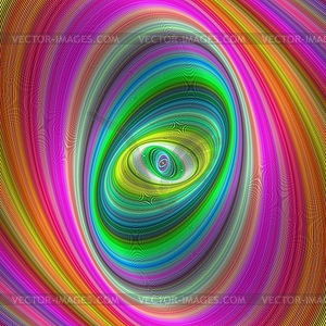 Abstract colorful elliptical geometric digital art - vector clipart