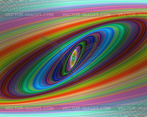 Colorful ellipse fractal design background - vector clip art