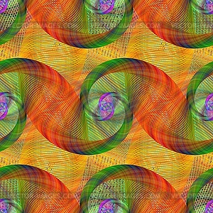 Seamless swirl fractal pattern - vector image