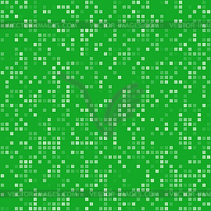 Green square pixel mosaic background - vector clip art