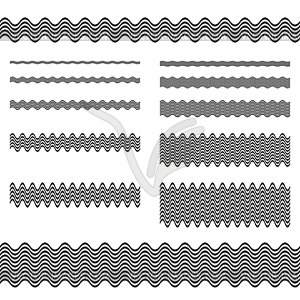 Графические элементы дизайна - страница делитель линия набор - клипарт в векторном формате