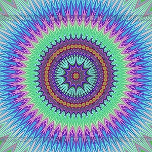Oriental style floral mandala design - vector EPS clipart