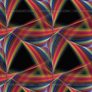 Abstract seamless triangular fantasy pattern - vector clipart