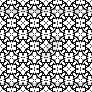 Seamless monochromatic curved line pattern design - vector image