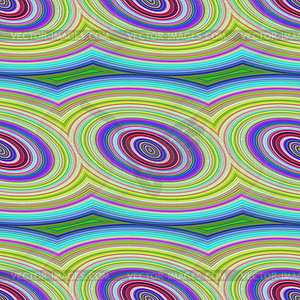 Colorful seamless ellipse pattern background - vector clipart