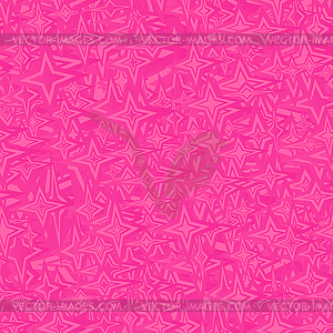 Pink seamless star pattern background - vector image