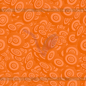 Orange seamless ellipse pattern background - vector clipart