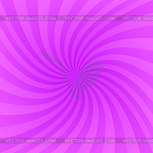 Purple twirling ray background - vector clipart