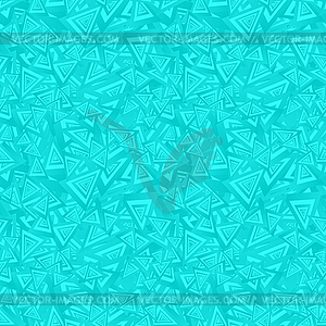 Cyan seamless triangle pattern background - vector EPS clipart