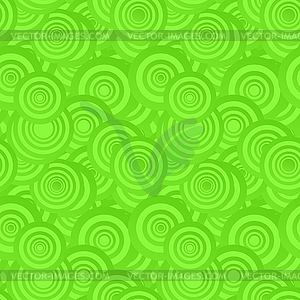 Green seamless circle pattern background - vector clipart