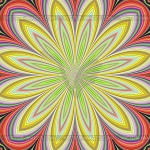 Colorful flower fractal design background - vector image