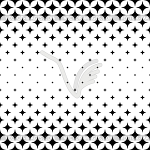 Seamless monochrome star pattern - vector clipart