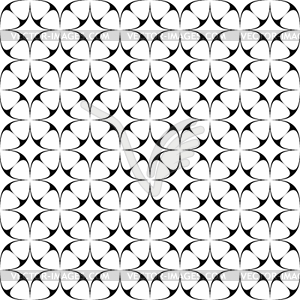 Monochrome seamless star pattern background - vector clipart