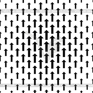 Monochromatic seamless arrow pattern - vector clipart