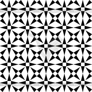 Seamless monochrome triangle pattern background - vector clipart