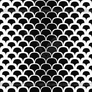 Seamless black and white shape pattern - vector EPS clipart