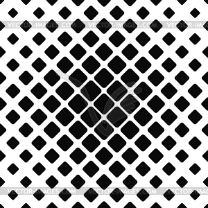 Seamless monochrome rounded square pattern - vector image