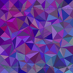 Purple irregular triangle mosaic background - vector image