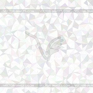 White irregular triangle mosaic background design - vector clipart / vector image
