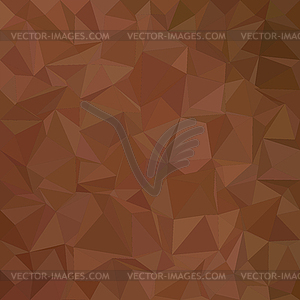 Brown irregular triangle mosaic background - vector clipart