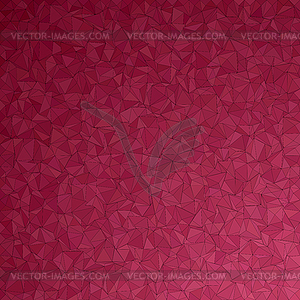 Maroon irregular triangle mosaic background design - vector clipart