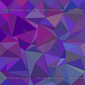 Purple irregular triangle mosaic background - vector clip art