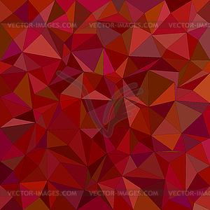 Maroon irregular triangle mosaic background design - vector image