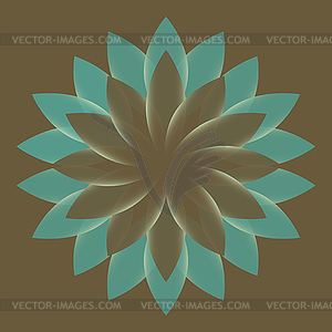 Beautiful Lotus Flower Color Whee - royalty-free vector image