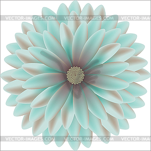 Tender chrysanthemum round patterns realistic - vector clipart