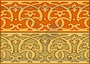 Decorative borders vintage style gold - vector clipart