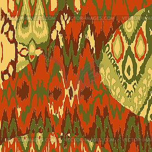Colored seamless ethnic print pattern - vector image