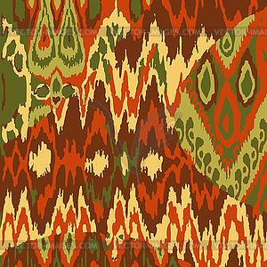 Colored seamless ethnic print pattern - vector clip art