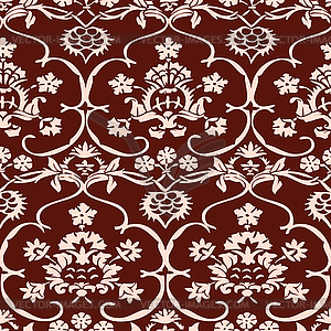 Seamless floral pattern vintage - vector image