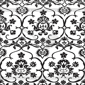 Seamless floral pattern vintage - vector clip art