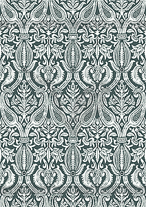 Seamless floral damask pattern vintage abstract - vector clipart