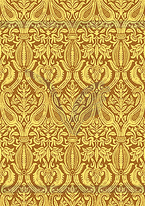 Seamless floral damask pattern vintage abstract - vector clipart