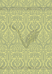 Seamless floral damask pattern vintage abstract - royalty-free vector image