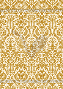 Seamless floral damask pattern vintage abstract - vector image