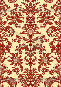 Seamless floral damask pattern - vector image